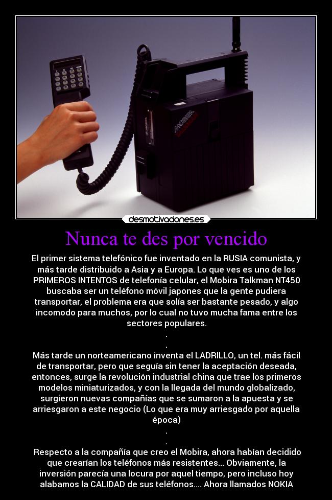 Nunca te des por vencido - 