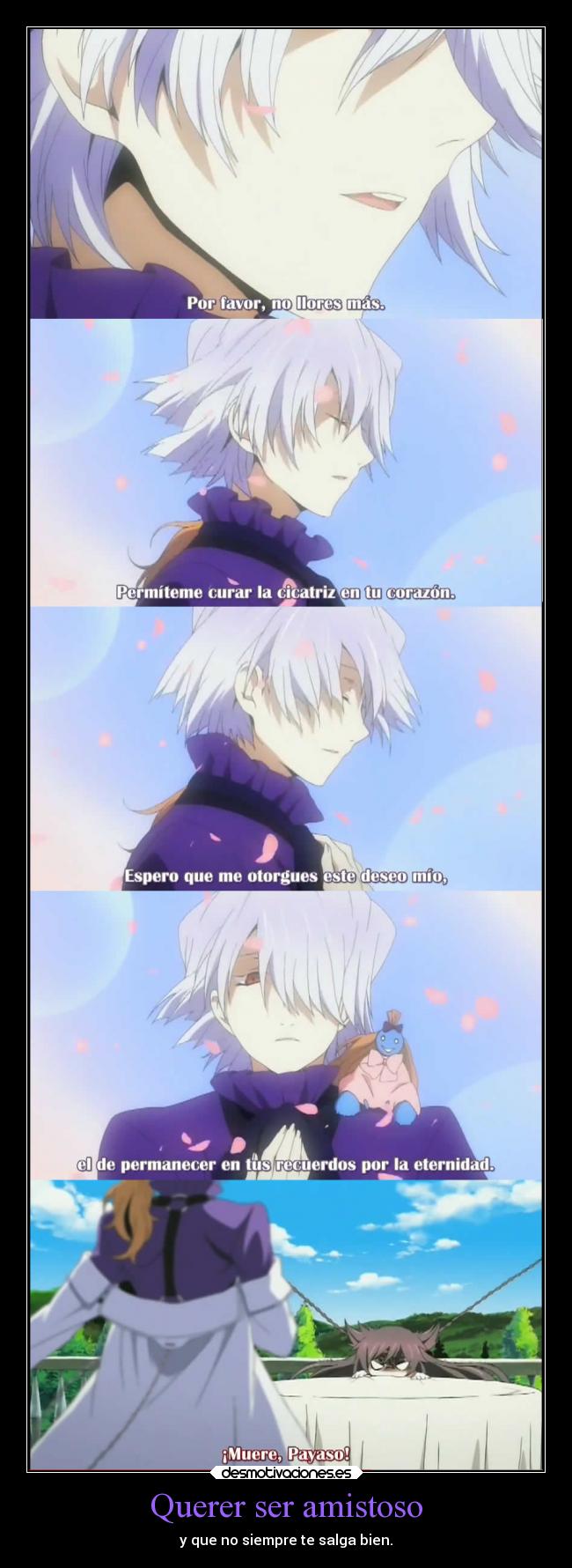 Querer ser amistoso -