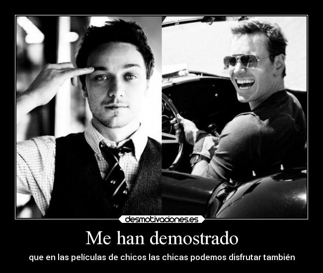 carteles humor cine james mcavoy michael fassbender desmotivaciones