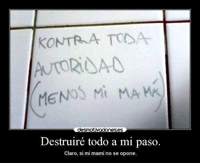 carteles humor davor safth 123 clandesplazado soyunidiotatm mama destruire autoridad desmotivaciones