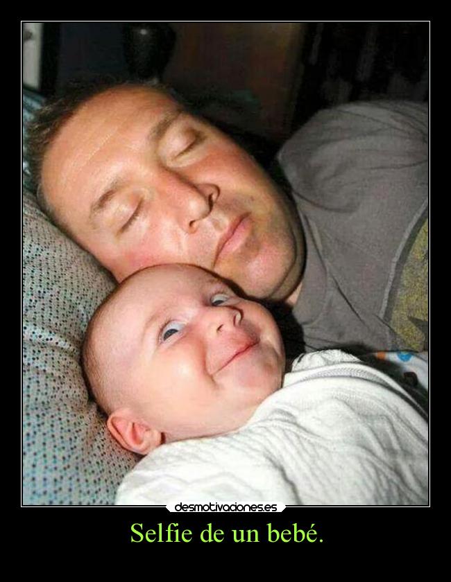 Selfie de un bebé. -