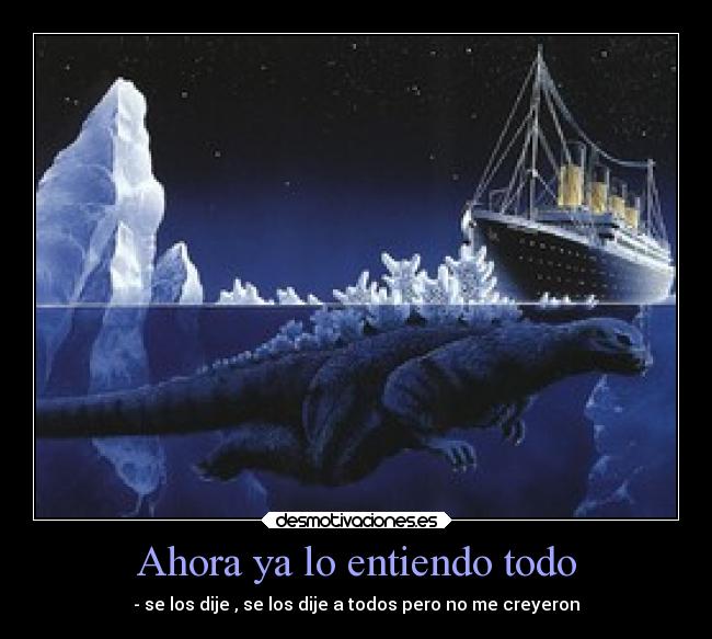 Ahora ya lo entiendo todo -