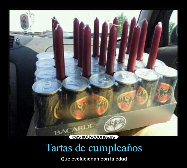 Tartas de cumpleaños - Que evolucionan con la edad