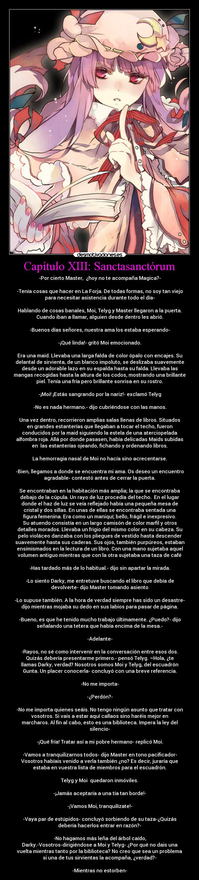 Capítulo XIII: Sanctasanctórum - 