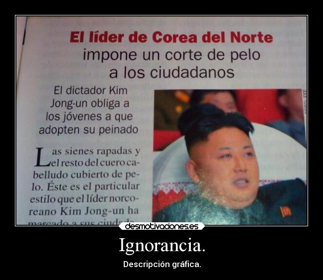 Ignorancia. - 