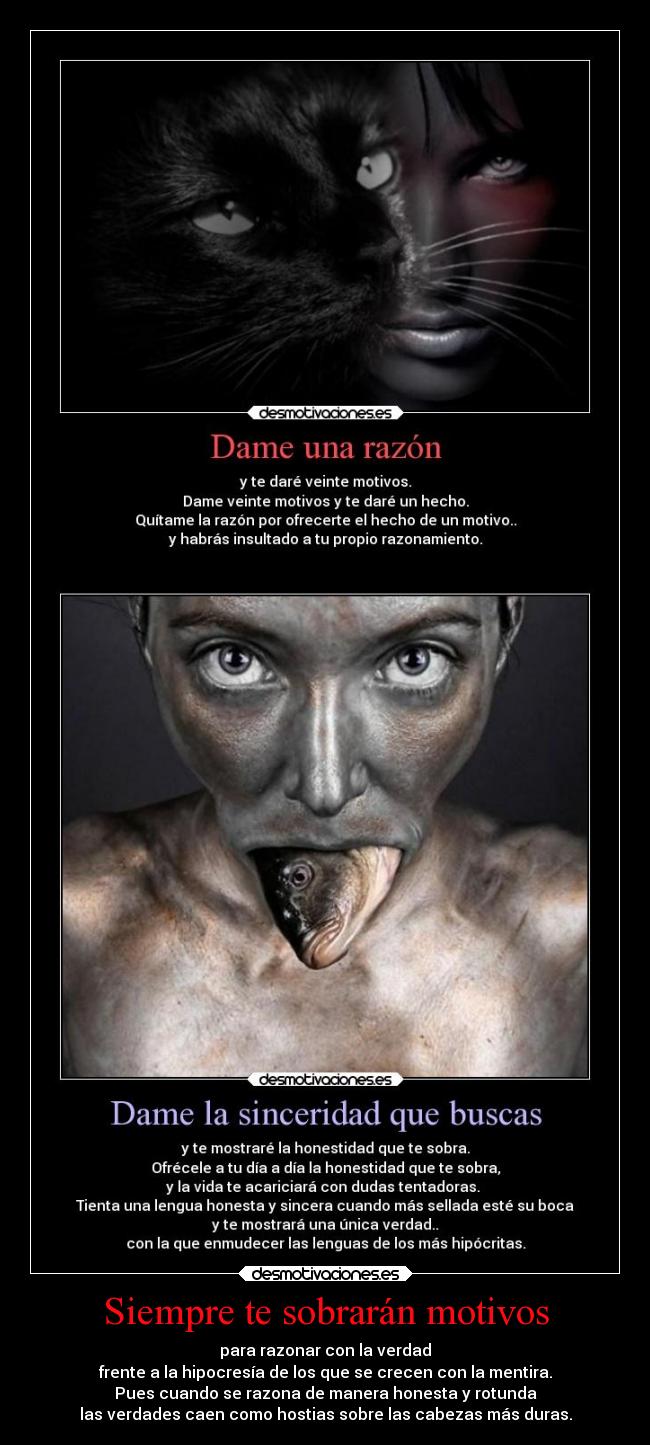 Siempre te sobrarán motivos -