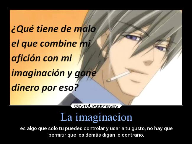 carteles imaginacion anime usagisan akihiko usami junjou romantica misaki takahashi desmotivaciones