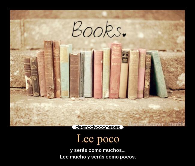 carteles literatura libros desmotivaciones