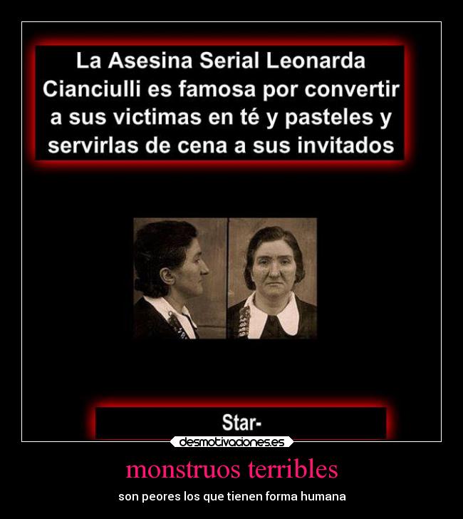 monstruos terribles -