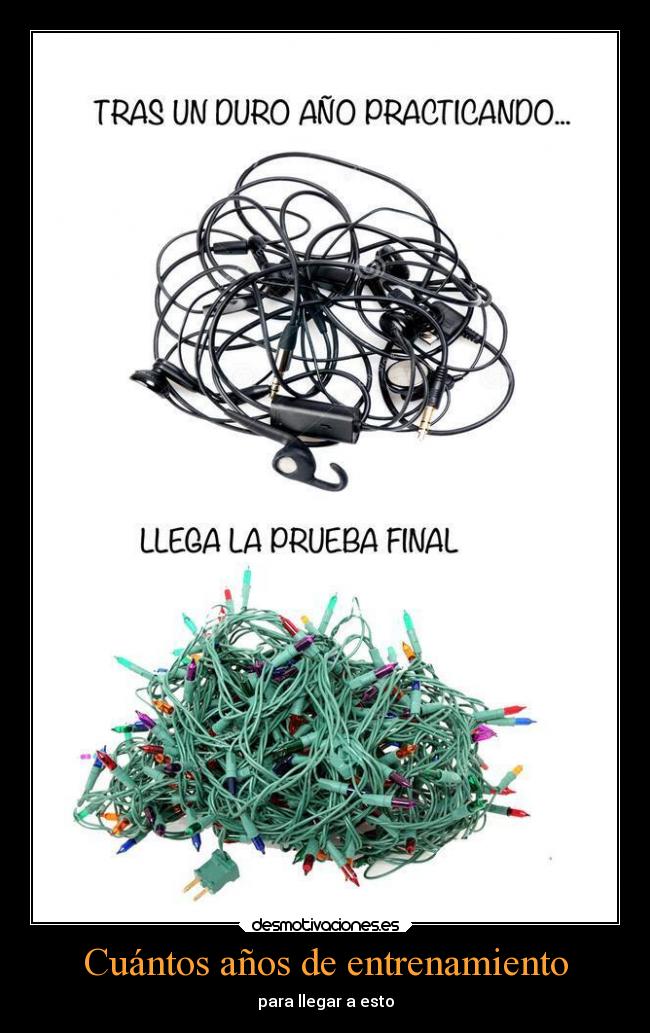 Cuántos años de entrenamiento - para llegar a esto