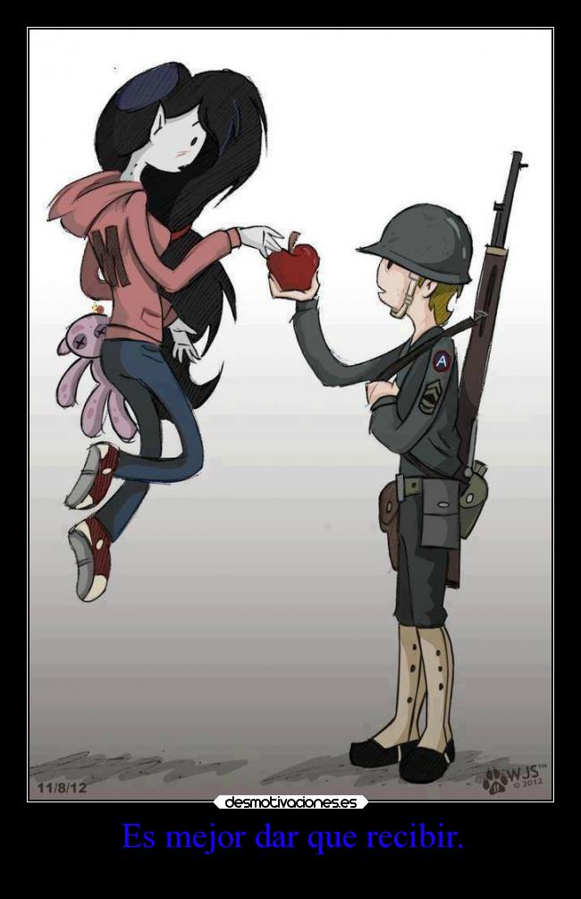 Es mejor dar que recibir. - 