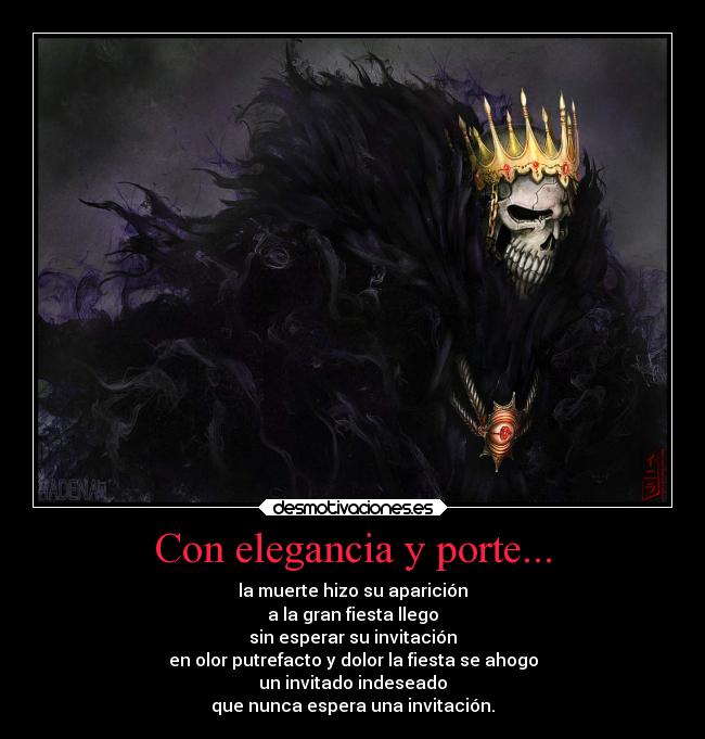 Con elegancia y porte... -