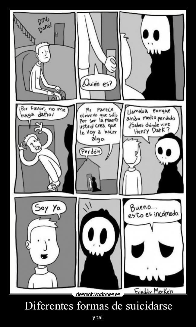 Diferentes formas de suicidarse -
