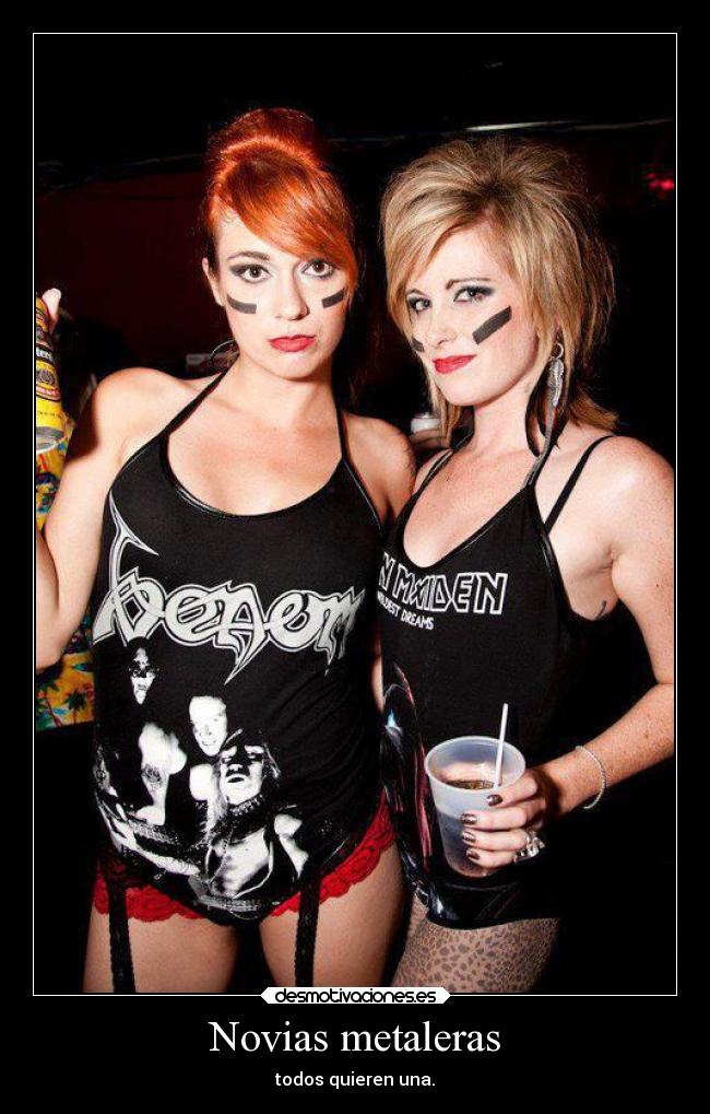 Novias metaleras - todos quieren una.