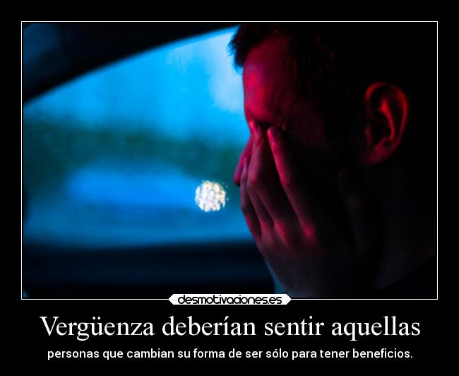 Vergüenza deberían sentir aquellas - 