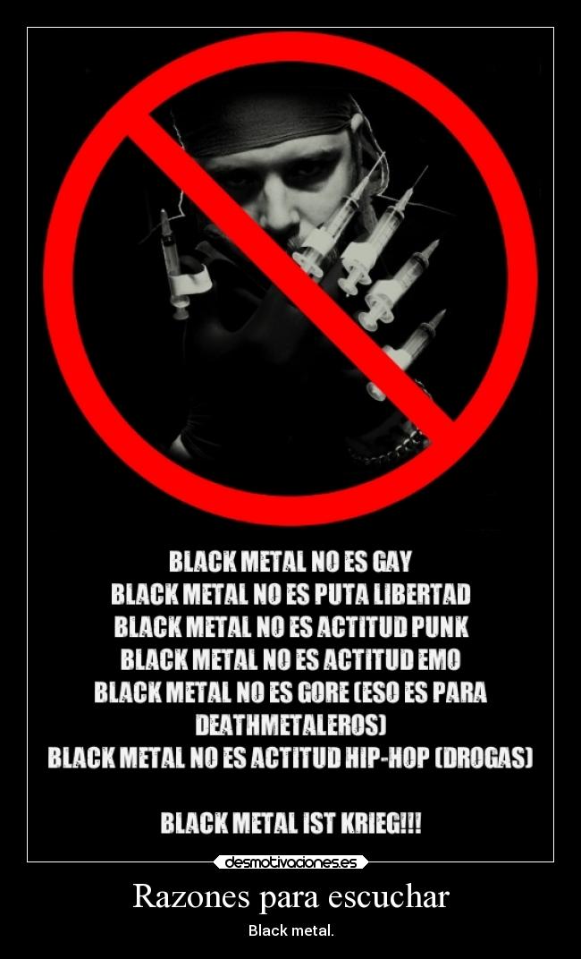 Razones para escuchar - Black metal.