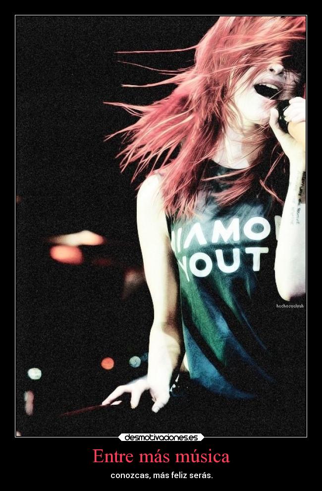 Entre más música - conozcas, más feliz serás.