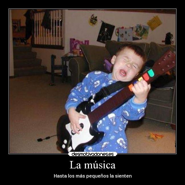 carteles musica musica ninos desmotivaciones