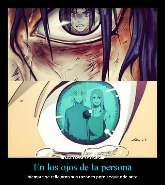 En los ojos de la persona -