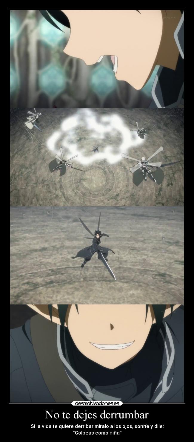 No te dejes derrumbar -