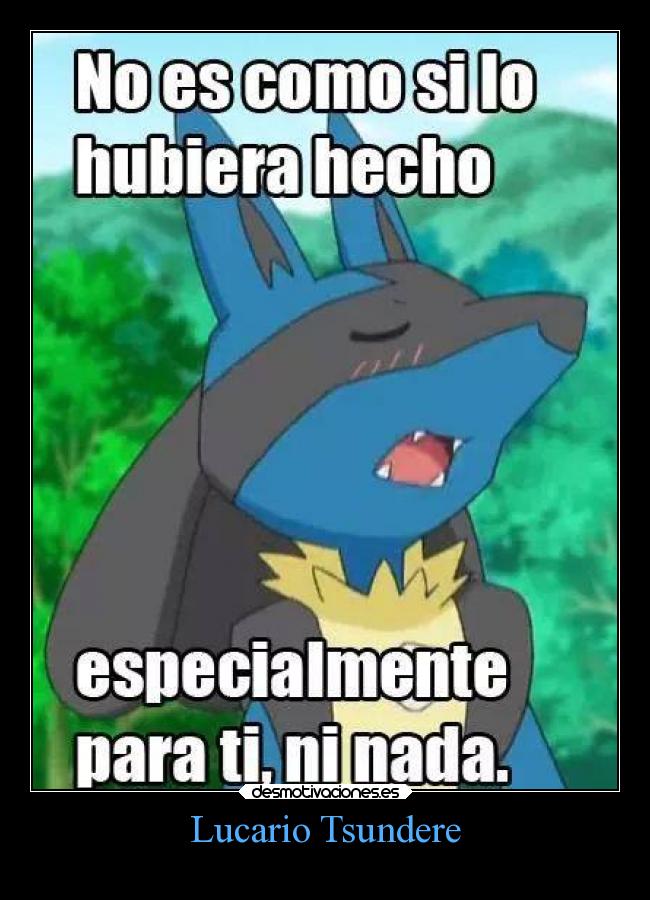 Lucario Tsundere -