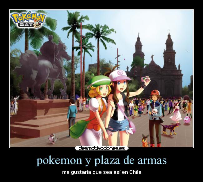 pokemon y plaza de armas -