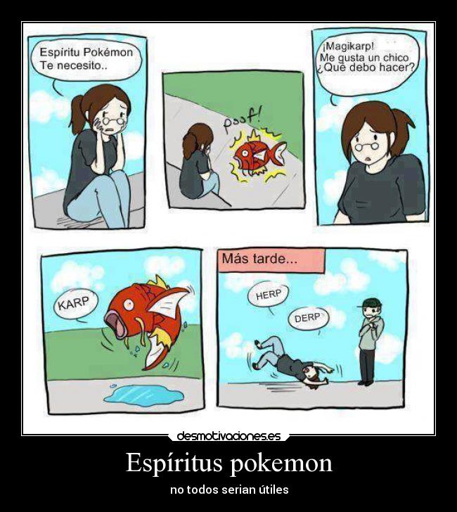 Espíritus pokemon - no todos serian útiles