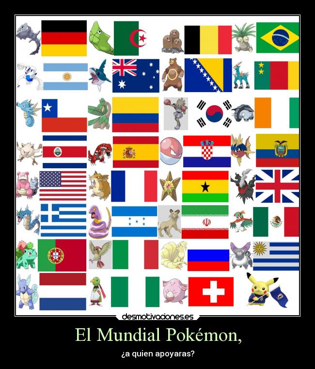 carteles pokemon futbol pokemon anime mundial2014 arciayukio blablax desmotivaciones