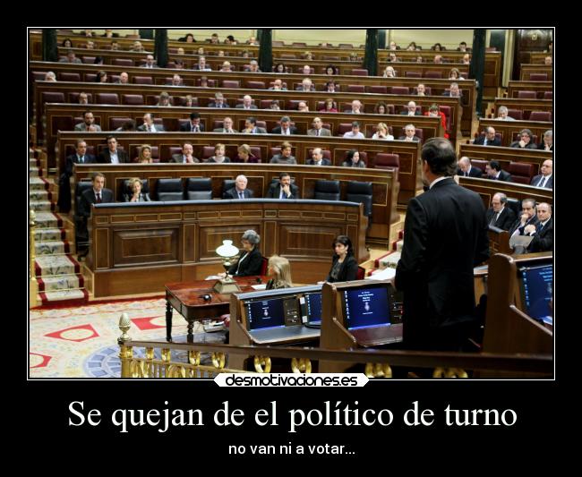 Se quejan de el político de turno -