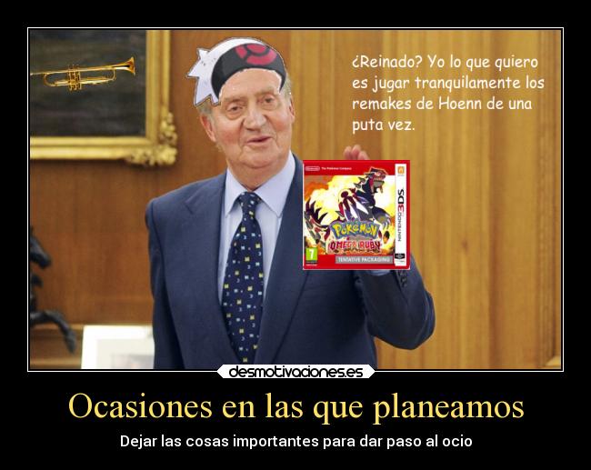 Ocasiones en las que planeamos - Dejar las cosas importantes para dar paso al ocio