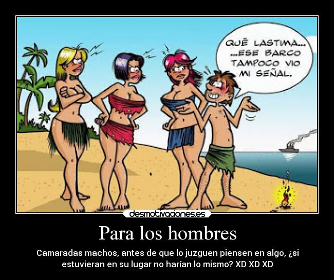 Para los hombres -