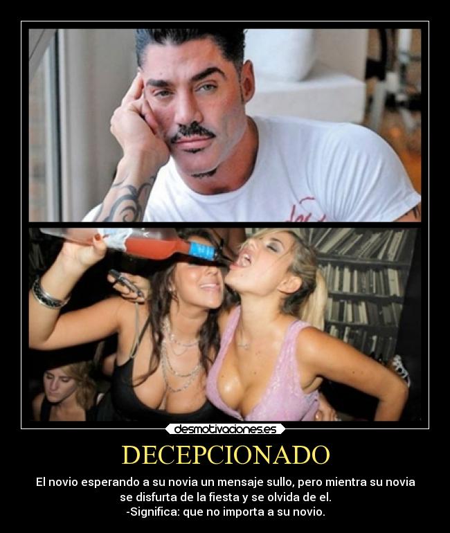 carteles sentimientos decepcionado desmotivaciones