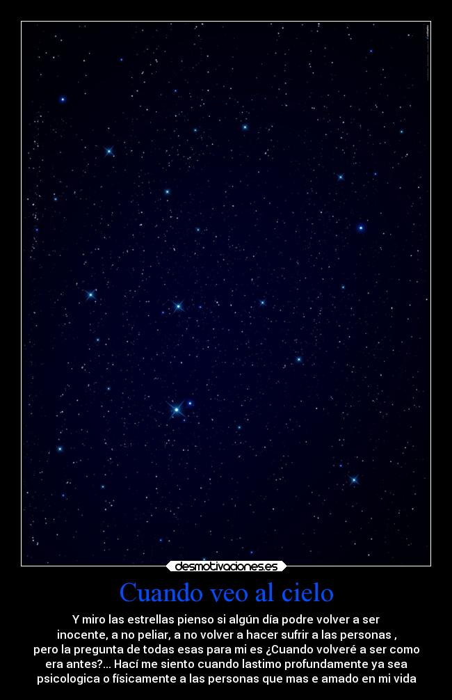 Cuando veo al cielo -
