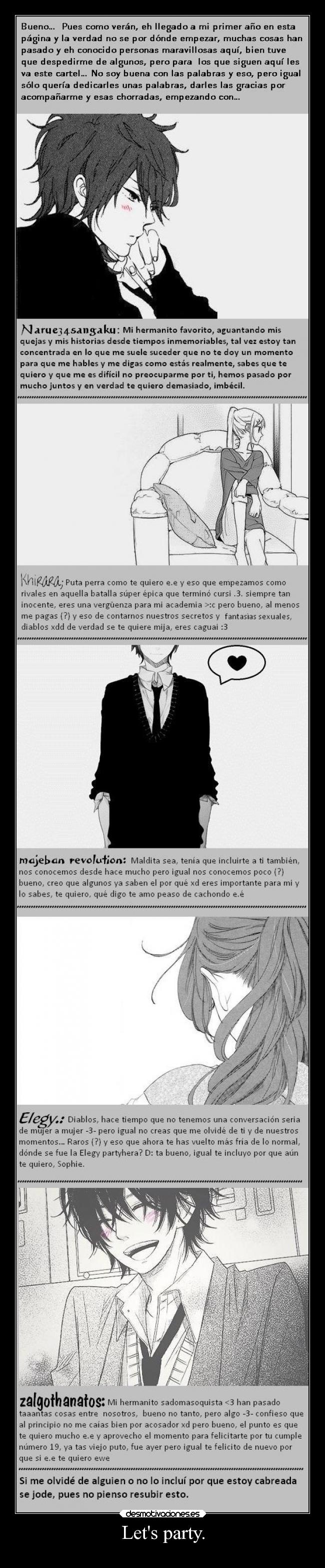 carteles sexo amor desmotivaciones soyunidiotatm manga party horadeconsumarnuestrohamorconunaricaorgiaxd desmotivaciones