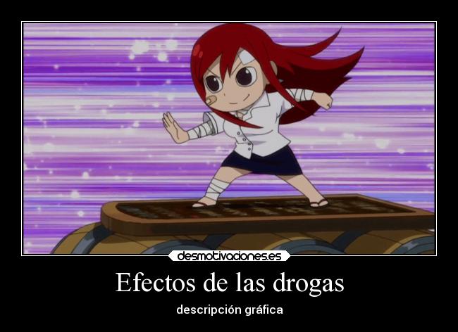 Efectos de las drogas - descripción gráfica