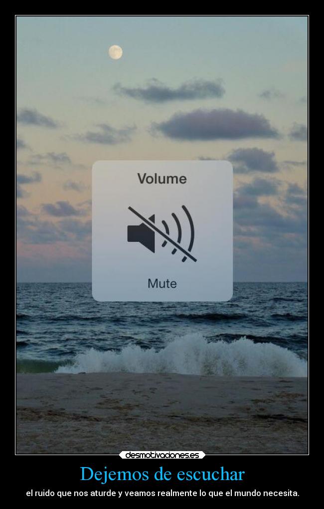 Dejemos de escuchar - 