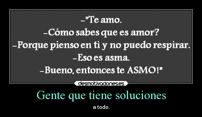 Gente que tiene soluciones - 
