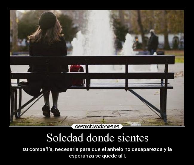 Soledad donde sientes - 