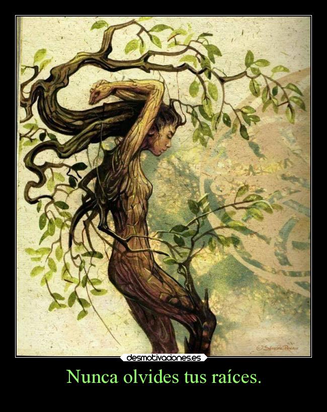 Nunca olvides tus raíces. -