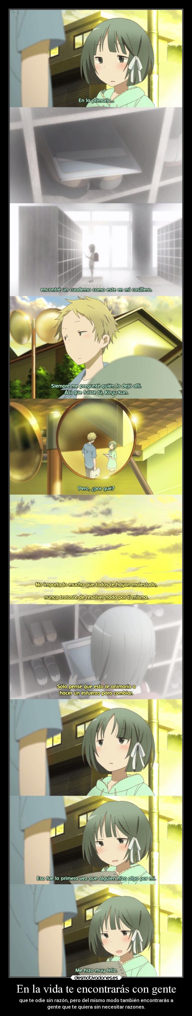 En la vida te encontrarás con gente -