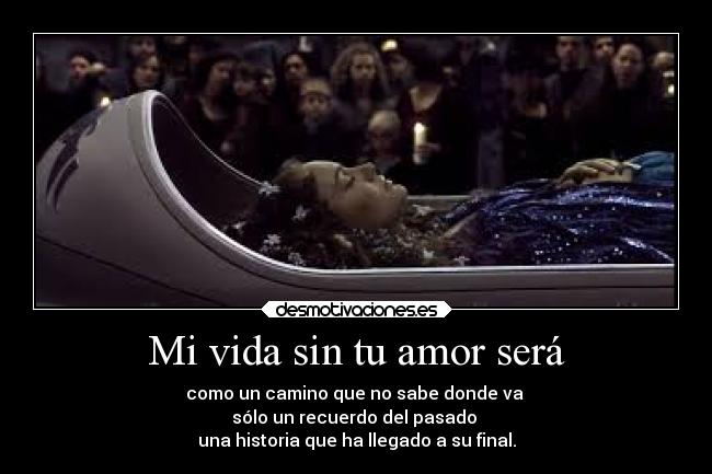Mi vida sin tu amor será - 