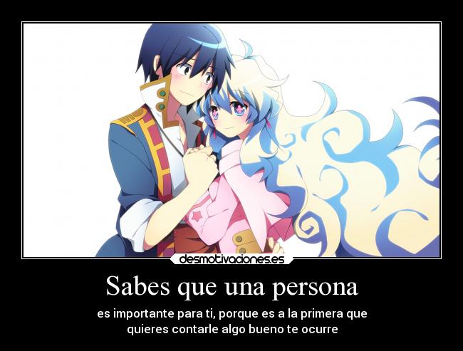 Sabes que una persona -
