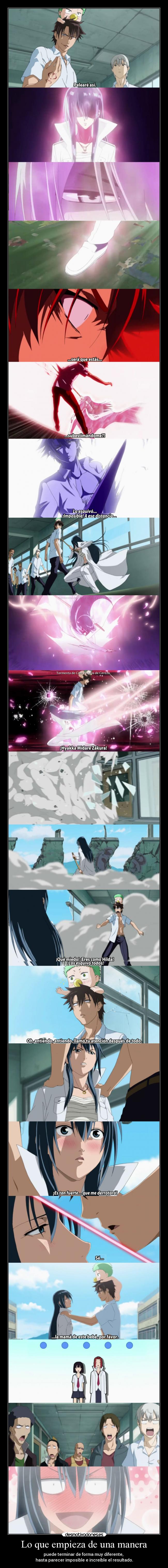 Lo que empieza de una manera -