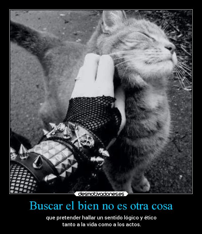 Buscar el bien no es otra cosa - 