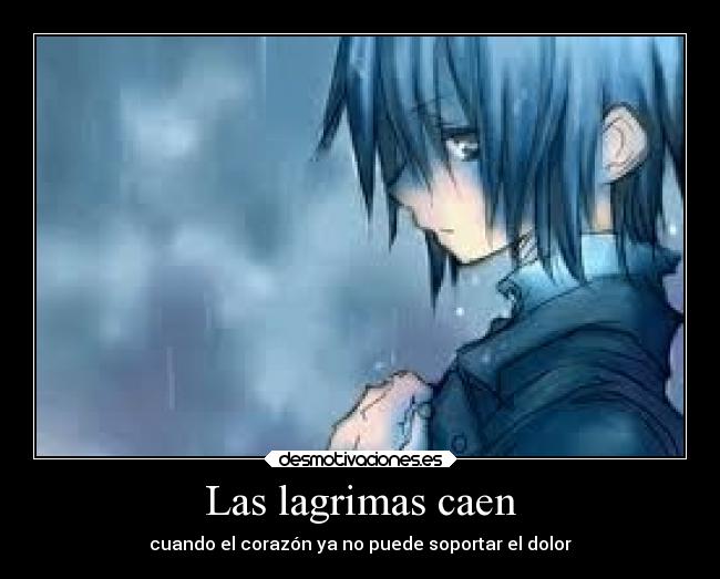 Las lagrimas caen -
