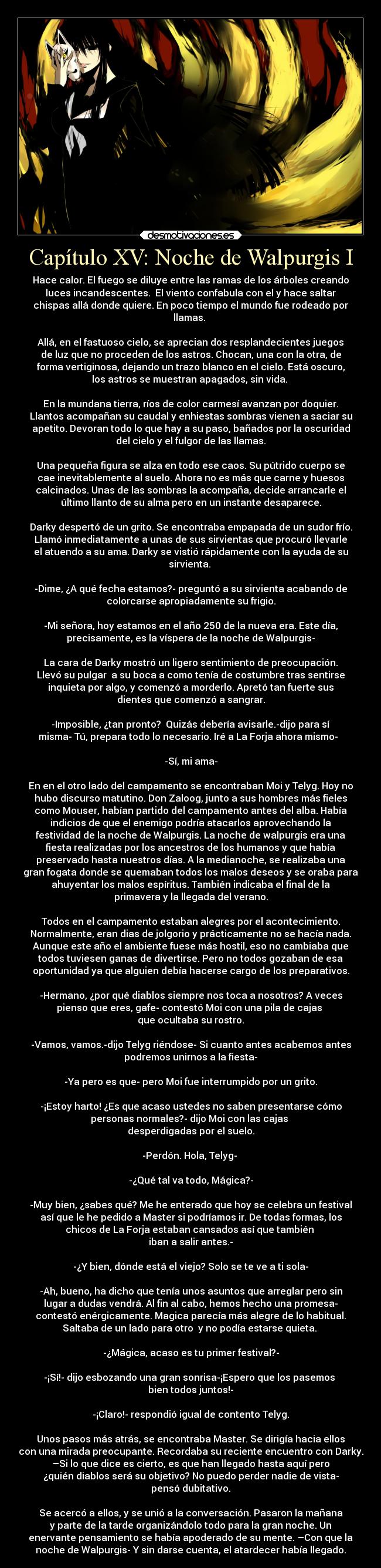 Capítulo XV: Noche de Walpurgis I -