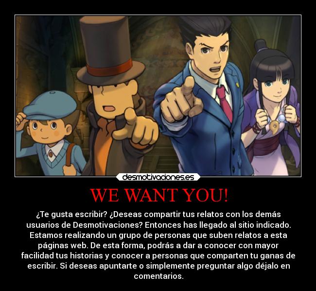 WE WANT YOU! - 