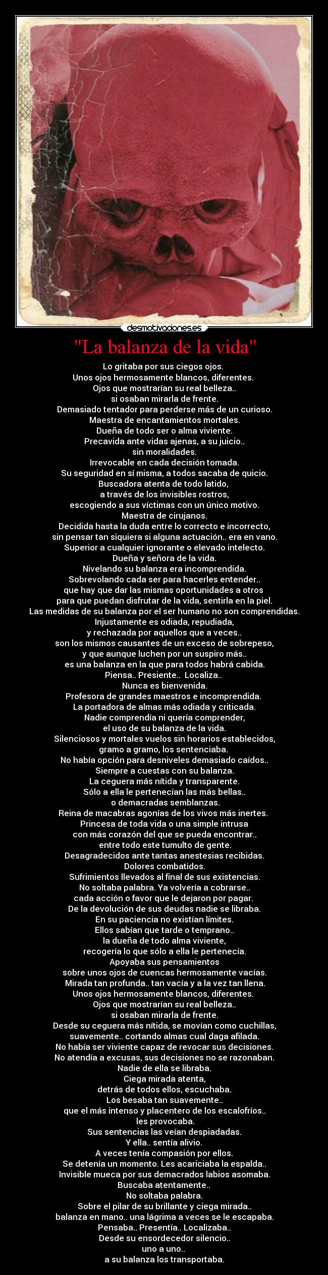 La balanza de la vida -