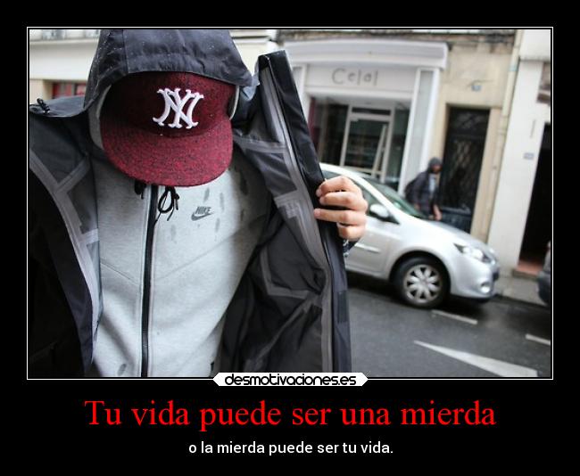 carteles vida vida kendizzzle theshinyshadow clandesplazado mypukerainbows mierda red ser elegir morir desmotivaciones