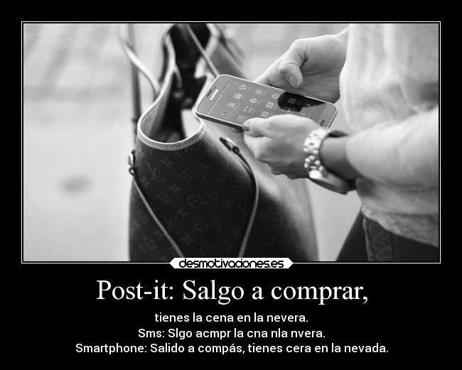Post-it: Salgo a comprar, - 